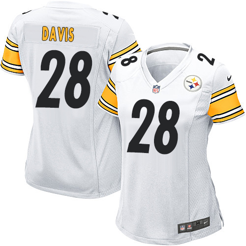 Women's Game Sean Davis Nike Jersey White Road - #28 NFL Pittsburgh Steelers